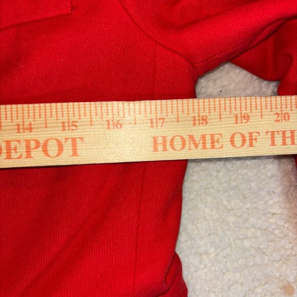 Boden Womens Red Blazer Jacket With Navy Trim Single Button Size 8R - Picture 12 of 16